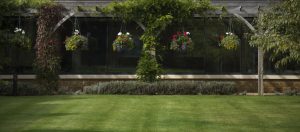 Our restaurant has lovely views over the lawn