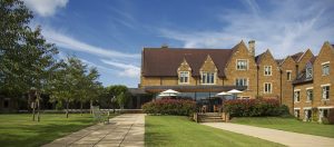 The view across our rear lawn at Godswell Park Care Home