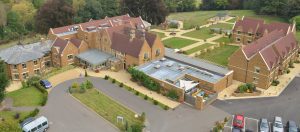 An aerial view of Godswell Park Care Home in Bloxham, Oxfordshire