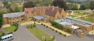An aerial view of Godswell Park Care Home in Bloxham, Oxfordshire